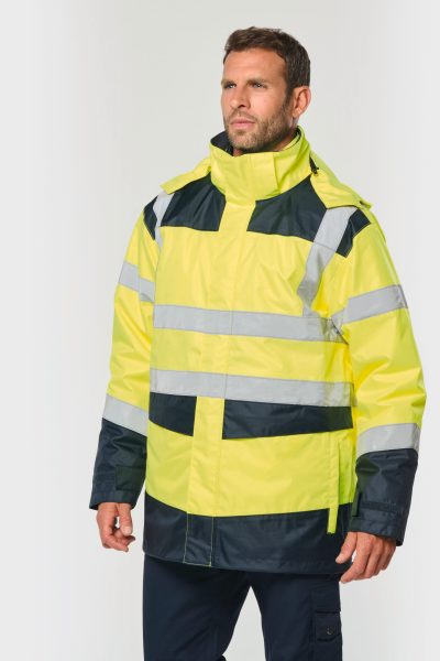 Parka de sécurité recyclée 4 en 1 unisexe – Image 2