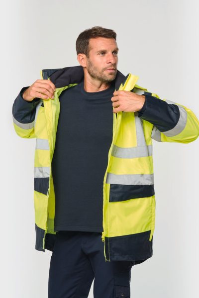 Parka de sécurité recyclée 4 en 1 unisexe – Image 4