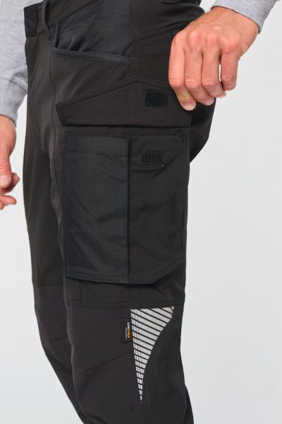 Pantalon stretch recyclé multipoches unisexe – Image 9