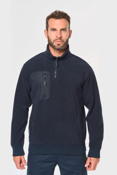 Polaire écoresponsable col zippé unisexe – Image 7
