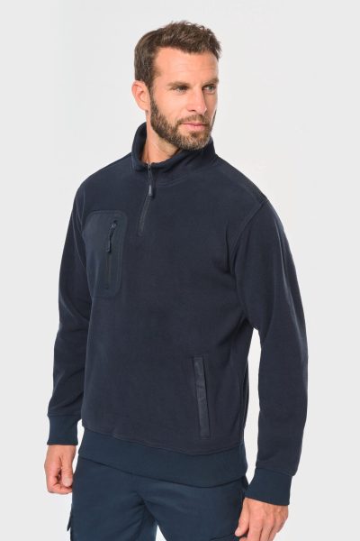 Polaire écoresponsable col zippé unisexe – Image 9