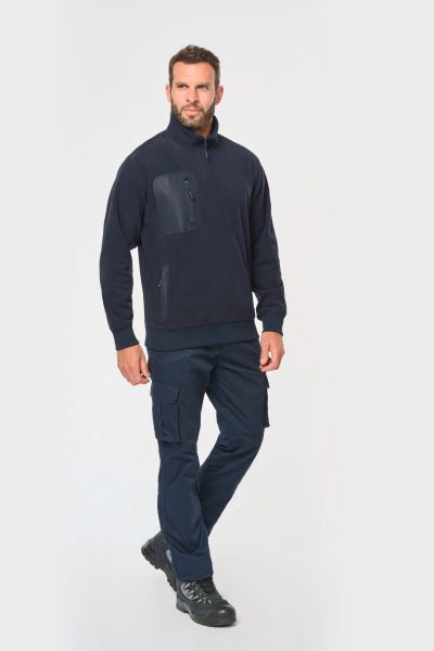 Polaire écoresponsable col zippé unisexe – Image 10