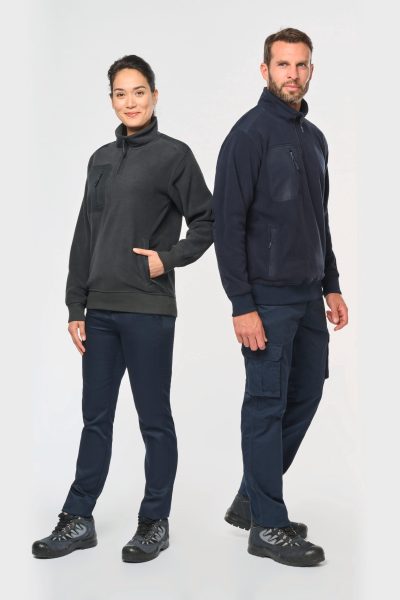 Polaire écoresponsable col zippé unisexe – Image 12
