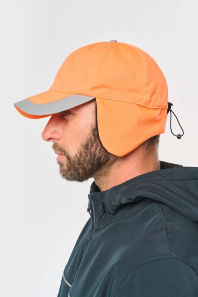 Casquette hiver fluorescente - 6 panneaux – Image 3
