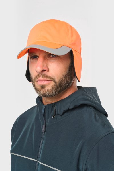 Casquette hiver fluorescente - 6 panneaux – Image 2
