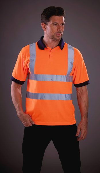 Polo manches courtes haute visibilité – Image 2