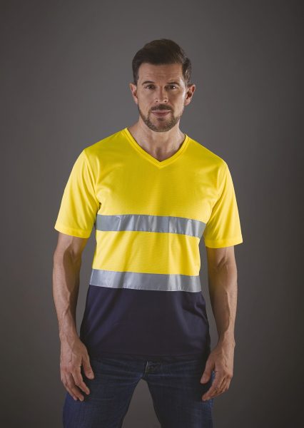T-shirt col V haute visibilité Top Cool – Image 2