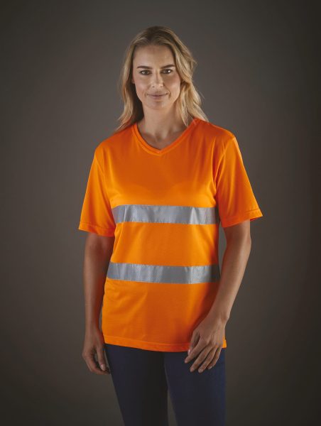 T-shirt col V haute visibilité Top Cool – Image 7