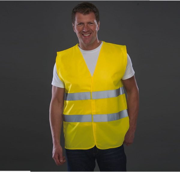 Gilet à 2 bandes haute visibilité