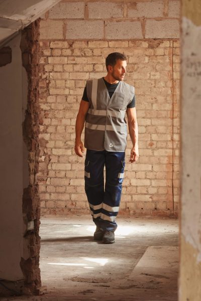 Gilet haute visibilité à maille ajourée recyclée – Image 7