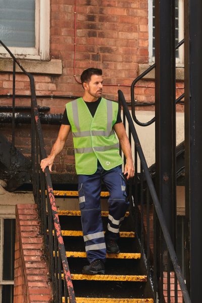 Gilet haute visibilité à maille ajourée recyclée – Image 8