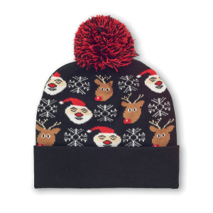 Bonnet à pompon tricoté CX1529
