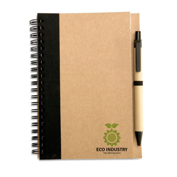 Bloc-notes recyclé et stylo IT3775