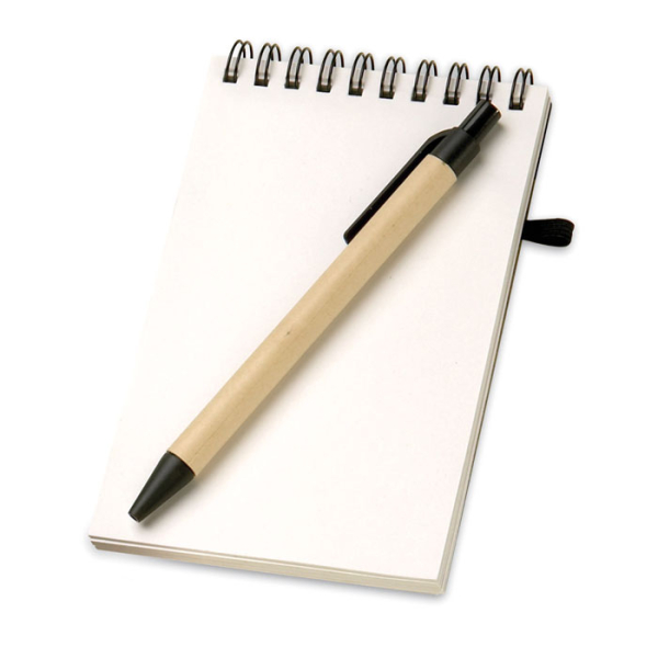 Bloc-notes recyclé et stylo IT3789
