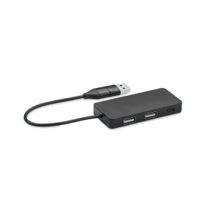 Hub USB 3 ports avec câble 20cm MO2142