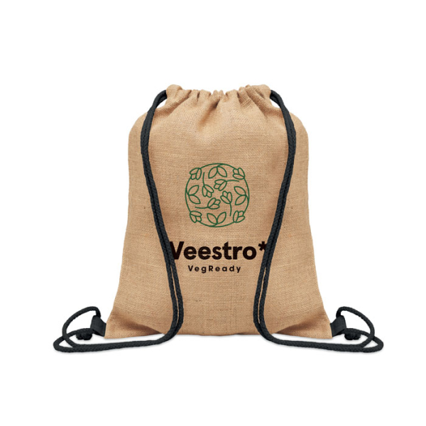 Sac à cordon en jute MO2190