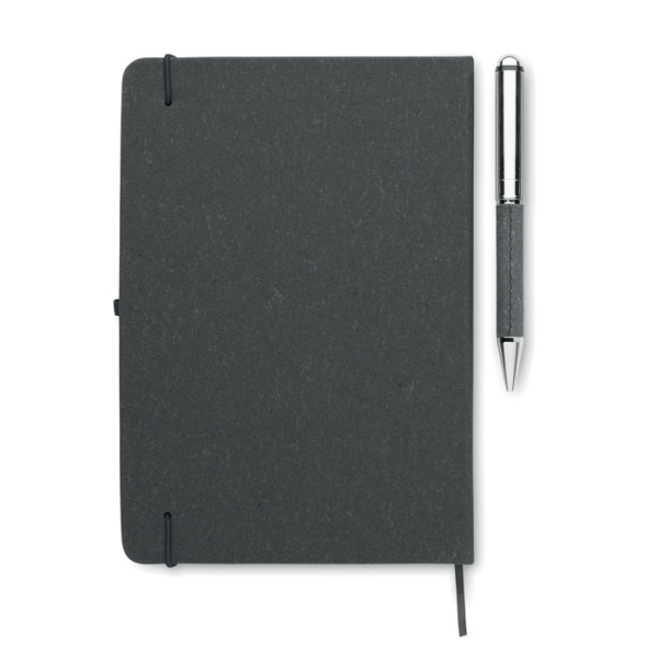 Carnet en cuir recyclé et stylo MO2195