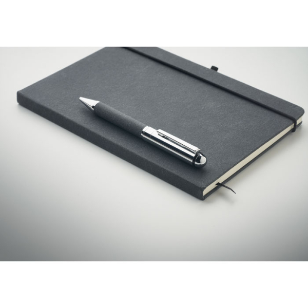 Carnet en cuir recyclé et stylo MO2195