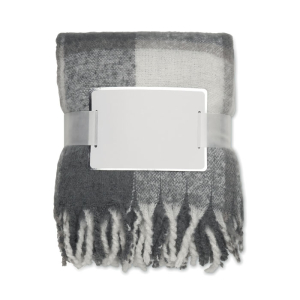 Couverture en mohair à carreaux MO2382