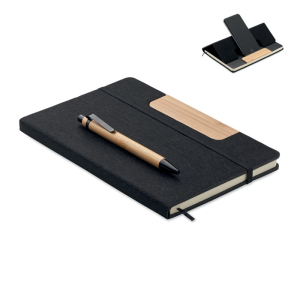 Carnet A5 RPET et stylo MO2390