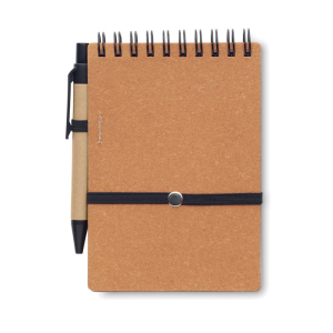 Cahier recyclé et stylo à bille MO2481