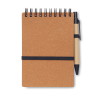 Cahier recyclé et stylo à bille MO2481