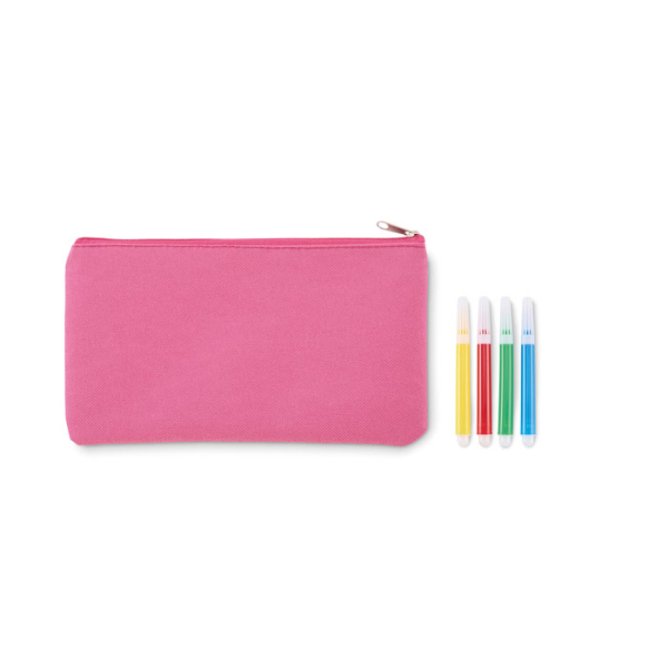 Trousse à crayons avec feutres MO2505