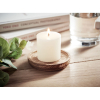 Bougeoir rond avec bougie MO6282