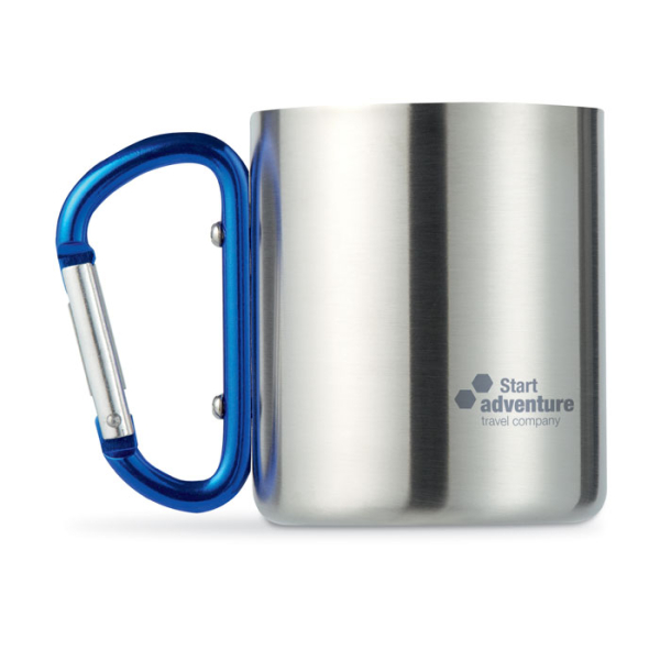 Mug acier et anse mousqueton. MO8313