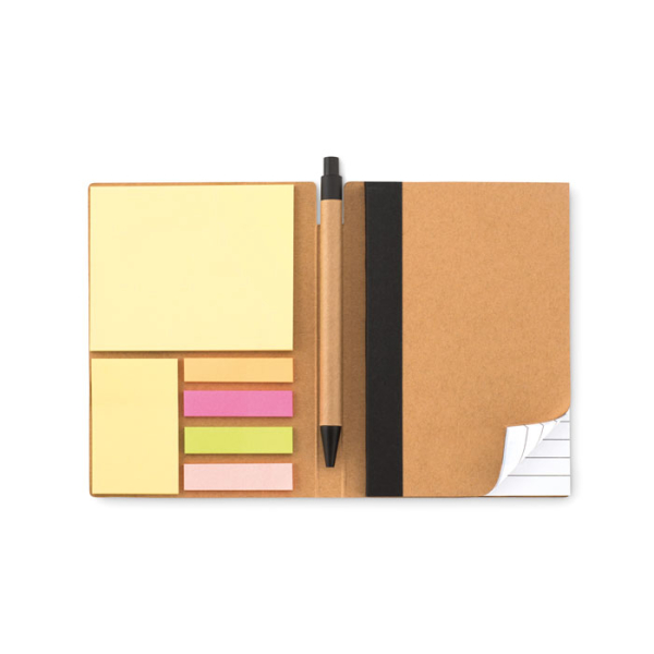 Carnet recyclé ligné et stylo MO9213