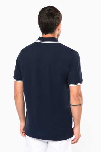 Polo homme manches courtes à liserés contrastés – Image 60