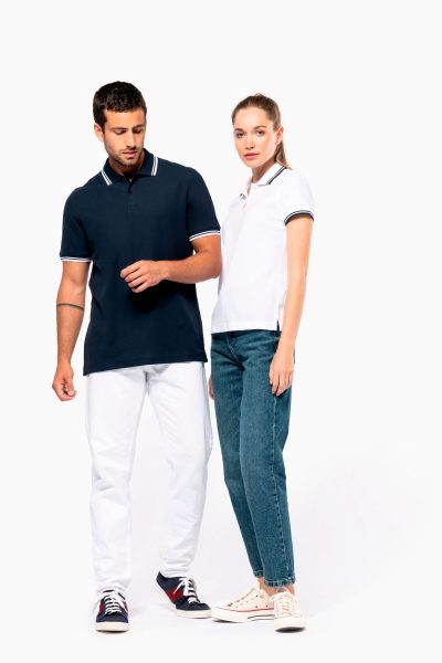 Polo homme manches courtes à liserés contrastés – Image 70