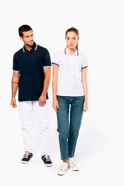 Polo homme manches courtes à liserés contrastés – Image 69