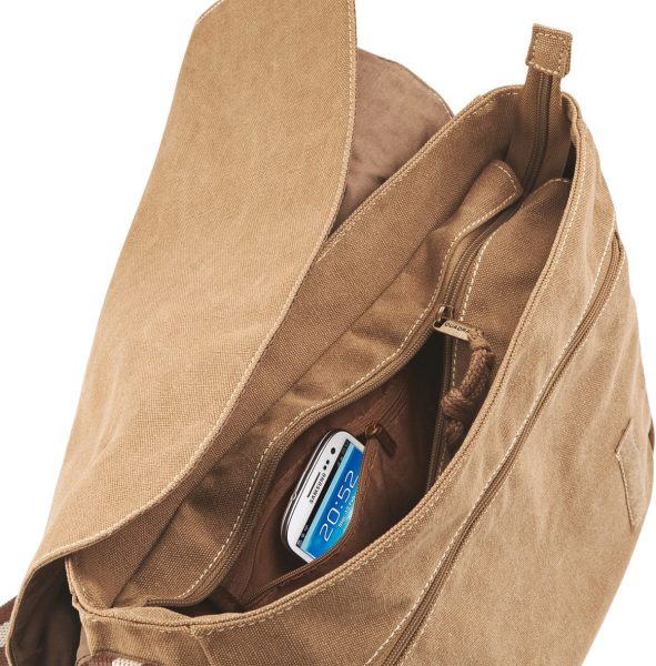 Sac courrier vintage en toile – Image 4