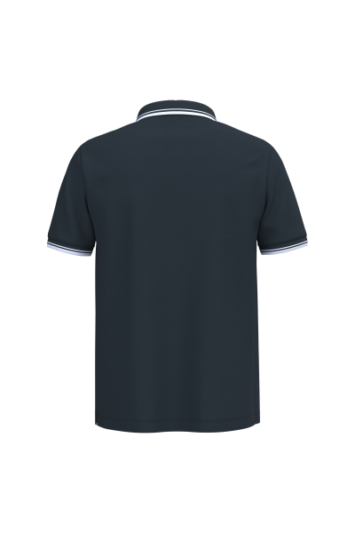 Polo homme manches courtes à liserés contrastés – Image 338