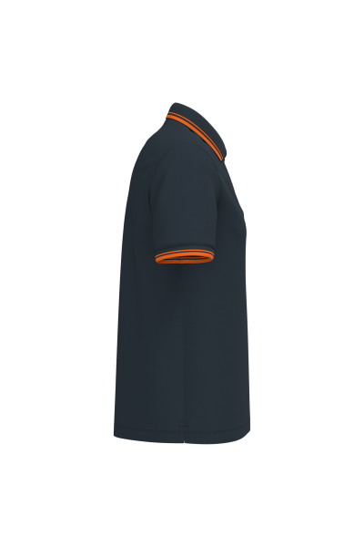 Polo homme manches courtes à liserés contrastés – Image 337