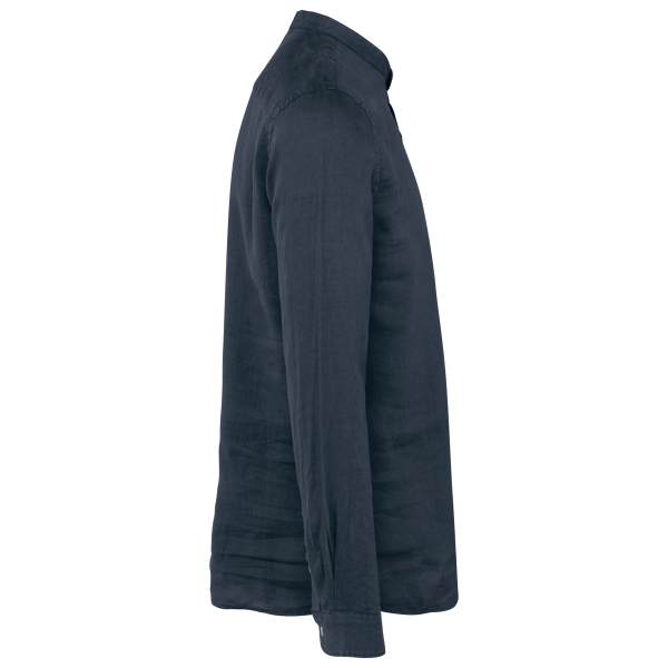 Chemise à col Mao délavée  en lin homme – Image 113