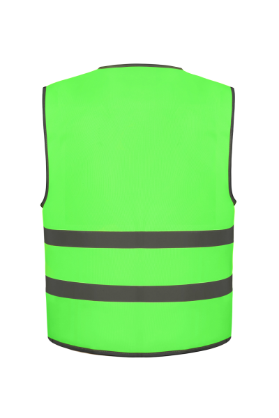 Gilet avec bordures et bandes réfléchissantes