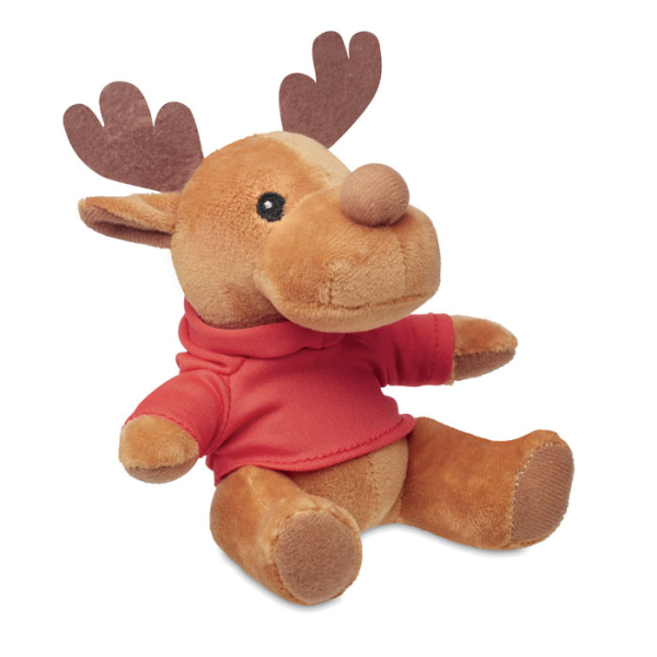 Renne en peluche avec capuche CX1469