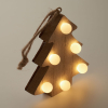 Sapin en bois avec lumières CX1530