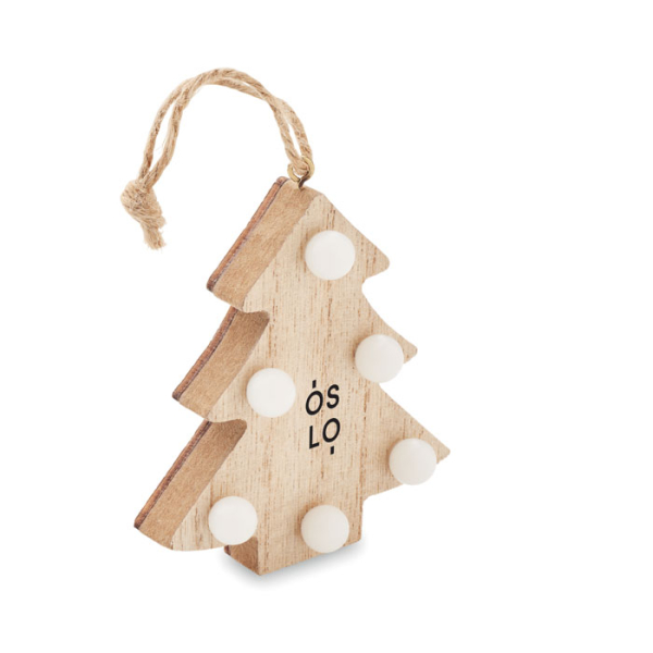 Sapin en bois avec lumières CX1530