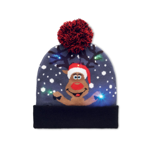 Bonnet de Noël tricoté avec LED CX1539