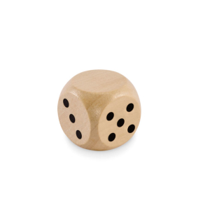 Dés en bois Schima 3cm dia MO2613