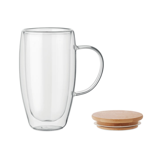 Mug en verre double paroi 450ml MO2673