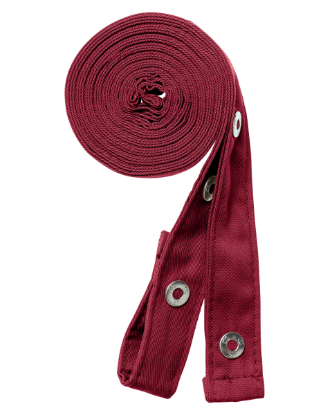 Bandeau rouge enroulé.