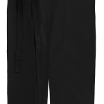 Pantalon noir avec ceinture intégrée