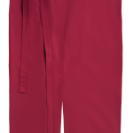 Pantalon rouge avec ceinture intégrée