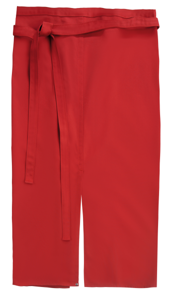 Pantalon rouge avec ceinture assortie