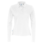 141017 100 polo LS pique lady F white 1