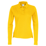 141017 255 polo LS pique lady F yellow